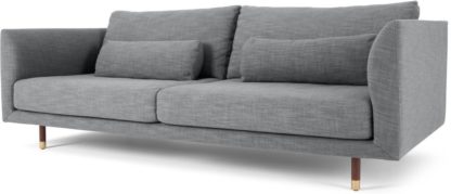 An Image of Jules 3 Seater Sofa, Austria Grey