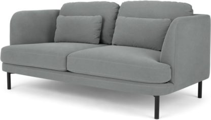 An Image of Herman 2 Seater Sofa, Finch Grey Cotton