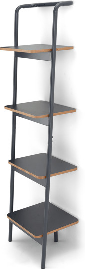 An Image of MADE Essentials Mino Leaning Shelves, Grey