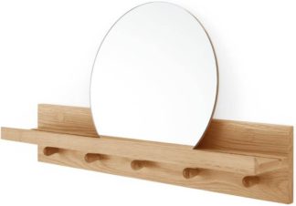 An Image of Penn Wall Shelves and Mirror, Oak