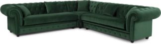 An Image of Branagh Corner Sofa, Pine Green Velvet