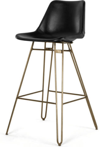 An Image of Kendal Barstool, Black and Brass