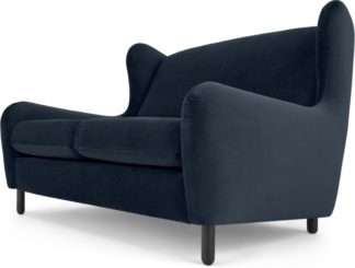 An Image of Rubens 2 Seater Sofa, Sapphire Blue Velvet