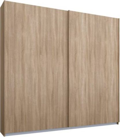 An Image of Malix 2 door 181cm Sliding Wardrobe, Oak frame,Oak doors , Premium Interior