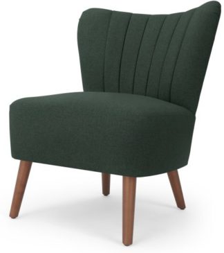 An Image of Charley Ribbed Accent Chair, Woodland Green
