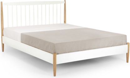 An Image of Willow Kingsize Bed, Oak and White