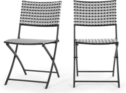 f6db61afc99a6df9273702068856361b106feb52cd5ac9f5776283556245d6ef.jpg An Image of Set of 2 Pya Dining Chair, Monochrome