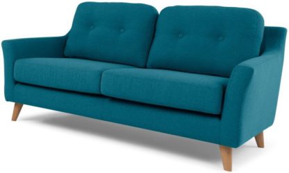 An Image of Rufus 2 Seater Sofa, Rich Azure