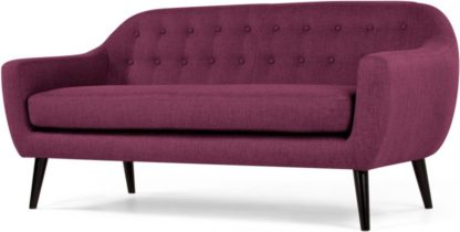 An Image of Ritchie 3 Seater Sofa, Plum Purple