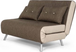 An Image of Haru Small Sofa Bed, Woodland Brown