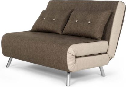 An Image of Haru Small Sofa Bed, Woodland Brown