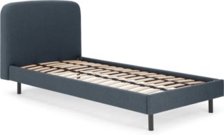 An Image of MADE Essentials Besley Single Bed, Aegean Blue