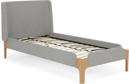 An Image of Roscoe Single Bed, Light Grey
