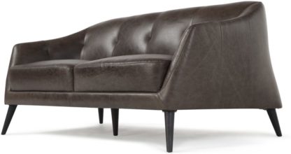 An Image of Nevada 2 Seater Sofa, Antique Grey Leather