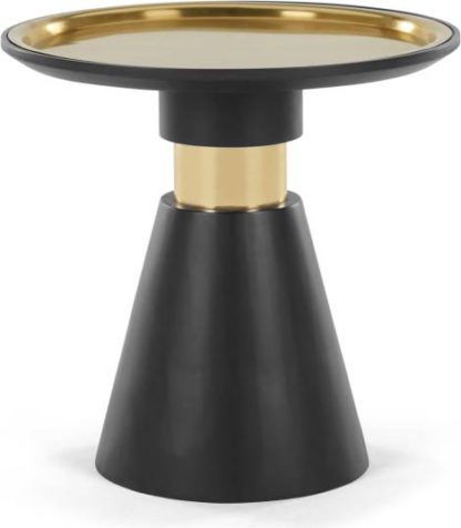 fe77c2357faf22a15c460164805f5ca57cdd5330aaabc17c58ca45c2cc43afe5.jpg An Image of Bimba Side Table, Black and Brass