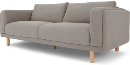 An Image of Karson 3 Seater Sofa, Mina Grey