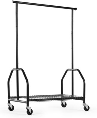 An Image of MADE Essentials Moss Garment Rack, Black