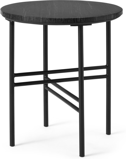 An Image of Ailish Round Side Table, Black Marble