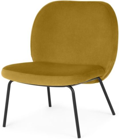 An Image of Safia Accent Armchair, Vintage Gold Velvet