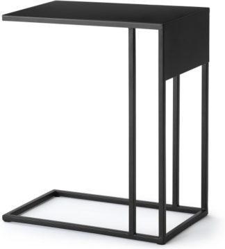An Image of MADE Essentials Emira Laptop Side Table, Black
