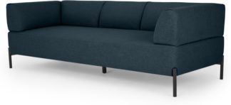 An Image of MADE Essentials Kiva 3 Seater Sofa, Aegean Blue