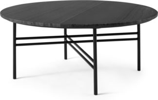 An Image of Ailish Round Coffee table, Black Marble