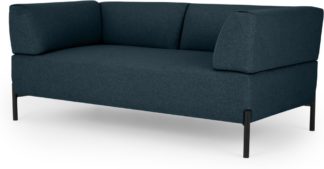 An Image of MADE Essentials Kiva 2 Seater Sofa, Aegean Blue