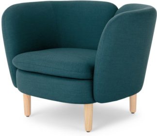 An Image of Elio Accent Armchair, Breeze Teal Weave
