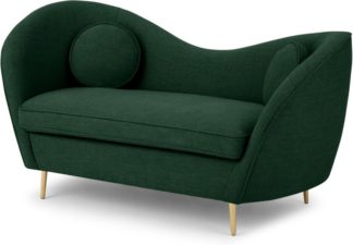 An Image of Kooper 2 Seater Sofa, Forest Green Weave