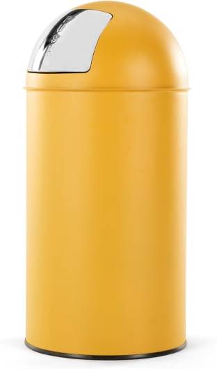 An Image of Rollo Push Bin 50l, Yellow