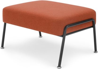 An Image of Knox Footstool, Retro Orange