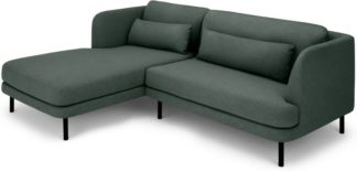 An Image of Herman Left Hand Facing Chaise End Corner Sofa, Woodland Green