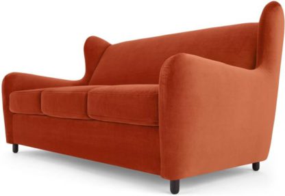 An Image of Rubens Sofabed, Velvet Flame Orange