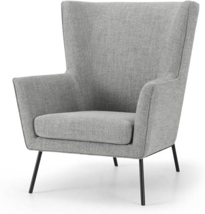 An Image of Egan Accent Armchair, Pewter Grey Weave
