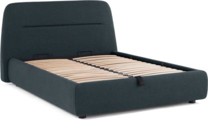 An Image of Fosse King Size Ottoman Storage Bed, Aegean Blue