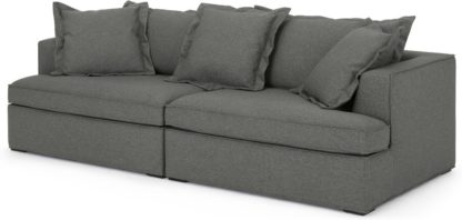 An Image of Elmer 3 Seater Sofa, Coventry Grey