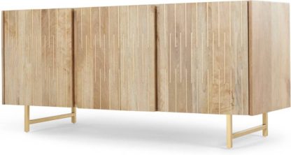 f09c4b4ff49f8023bc61764062cc4f6d98b33cb4bdd56fc5abb470415f533373.jpg An Image of Aphra Sideboard, Light Mango Wood and Brass Inlay
