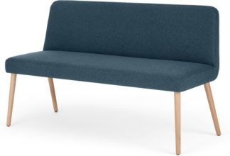 An Image of MADE Essentials Adams Dining Bench, Orleans Blue