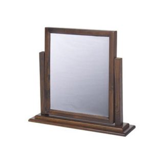 An Image of Biston Single Mirror In Dark Tinted Lacquer Finish