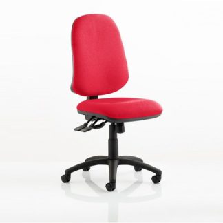 An Image of Olson Home Office Chair In Cherry With Castors