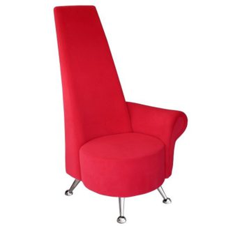 An Image of Adalyn Left Handed Mini Potenza Chair In Red Fabric