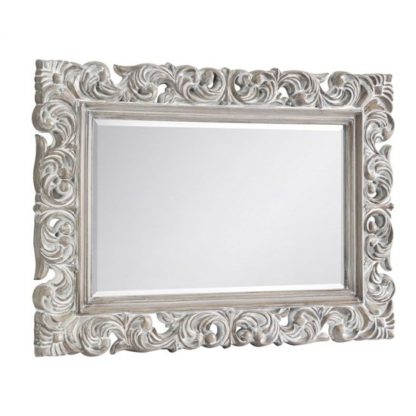 An Image of Baroque Distressed Wall Bedroom Mirror