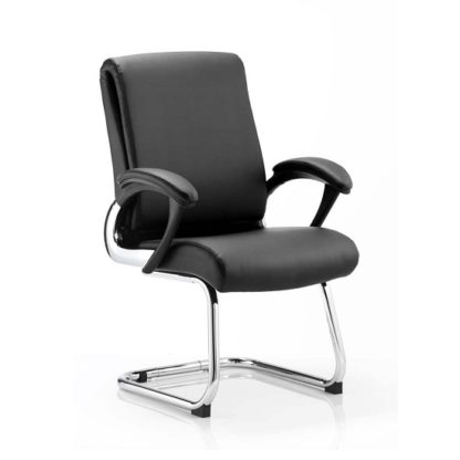 0d721c6ce81ea24bb76ff349ff4d5232b509dbee22c35ddb8c5b98010dce177e.jpg An Image of Vargas Visited Chair In Black With Padded Arms