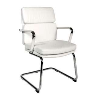An Image of Deco Visitor Retro Eames Style White Chair