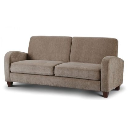 An Image of Hampshire Fabric 3 Seater Sofa In Mink Chenille