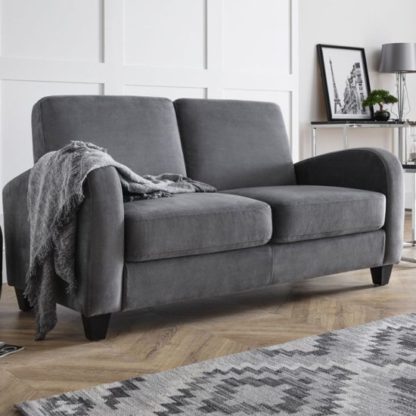 10d76693e5e231128550e4fdbb22d94bb5f46af0a6b481c191502984d4197cad.jpg An Image of Vivo Chenille Fabric Fold Out Sofa Bed In Dusk Grey