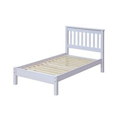 123a16cf300514817c0a303ff60f9d7cbbfa5ced3fe322e29c57b977b9026012.jpg An Image of Corina Single Slatted Bed In White Washed Wax Finish