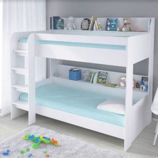 An Image of Creston Contemporary Bunk Bed In White