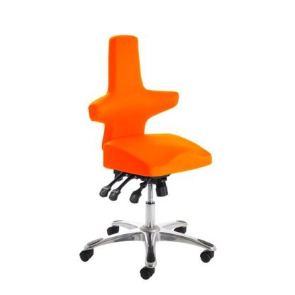 12a2ea346356e2c89d1a7194c4bb7068464ede0659f4c01ae6d56bfa50618f6c.jpg An Image of Stacy Home Office Chair In Pimento With Chrome Base