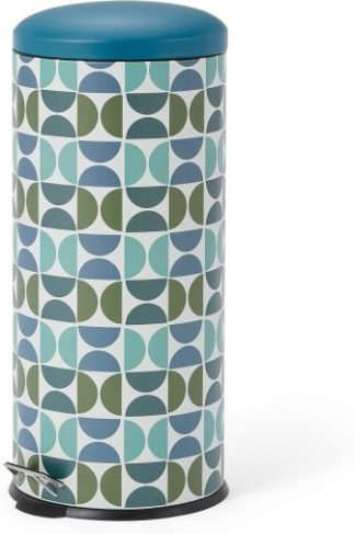 An Image of Orjan 30L Patterned Pedal Bin, Multi